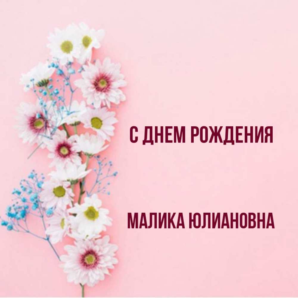 С днем рождения малика