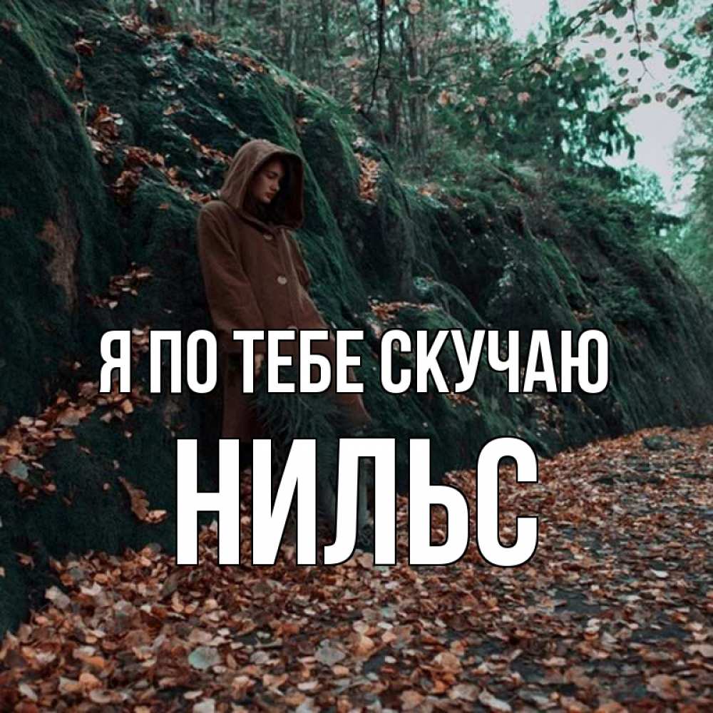 Открытка на каждый день с именем, Нильс Я по тебе скучаю скука 1 Прикольная открытка с пожеланием онлайн скачать бесплатно 