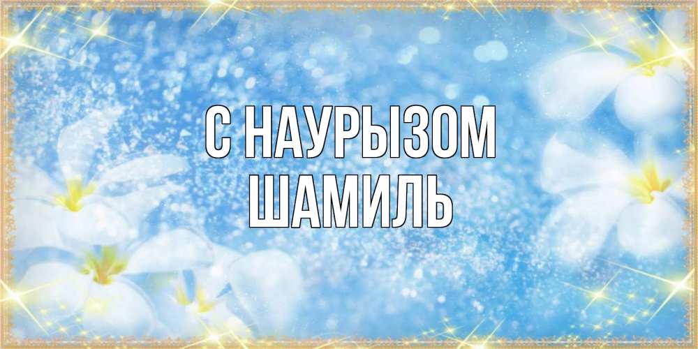 Открытка на каждый день с именем, Шамиль С наурызом международный женский день Прикольная открытка с пожеланием онлайн скачать бесплатно 