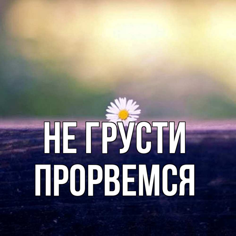 Открытка на каждый день с именем, Прорвемся Не грусти красота Прикольная открытка с пожеланием онлайн скачать бесплатно 