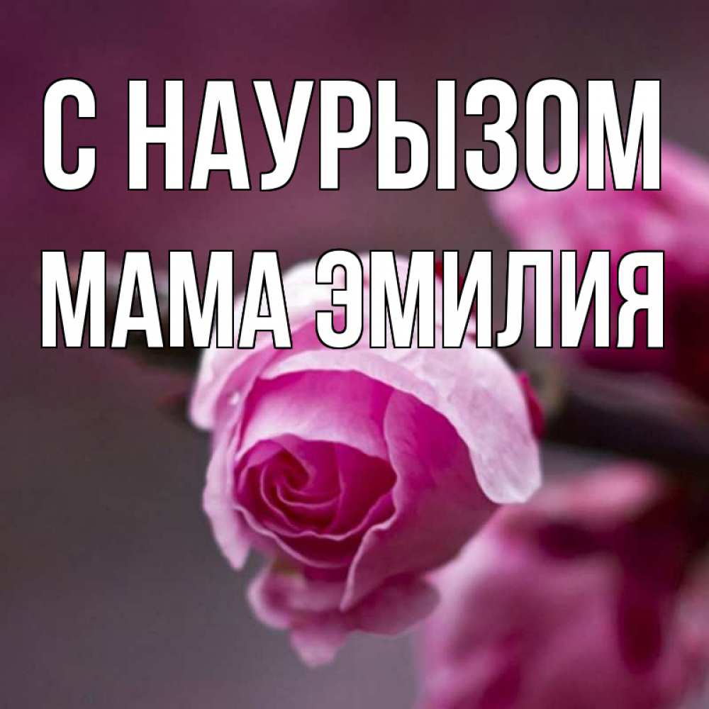 Открытка на каждый день с именем, Мама-Эмилия С наурызом весна Прикольная открытка с пожеланием онлайн скачать бесплатно 