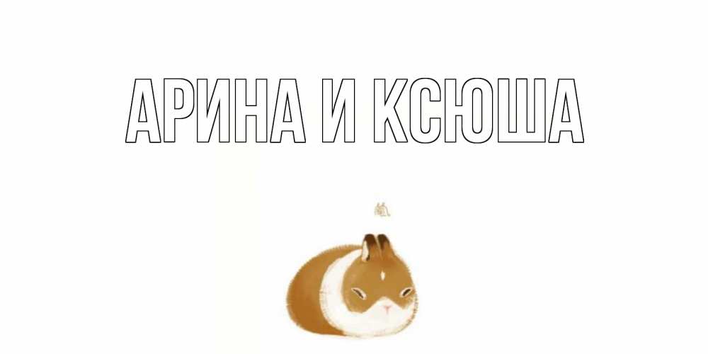 Открытка на каждый день с именем, Арина-и-Ксюша Главная морская свинка на открытке с пожеланиями не болеть Прикольная открытка с пожеланием онлайн скачать бесплатно 