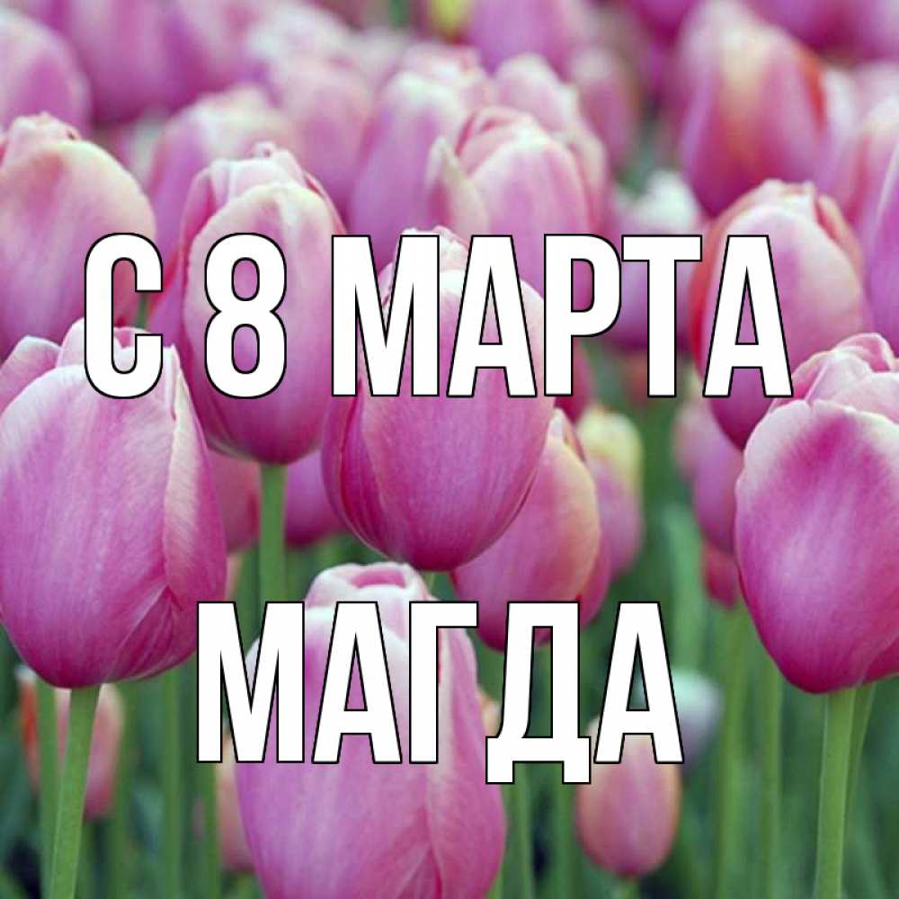 Открытка на каждый день с именем, Магда С 8 марта на международный женский день 3 Прикольная открытка с пожеланием онлайн скачать бесплатно 