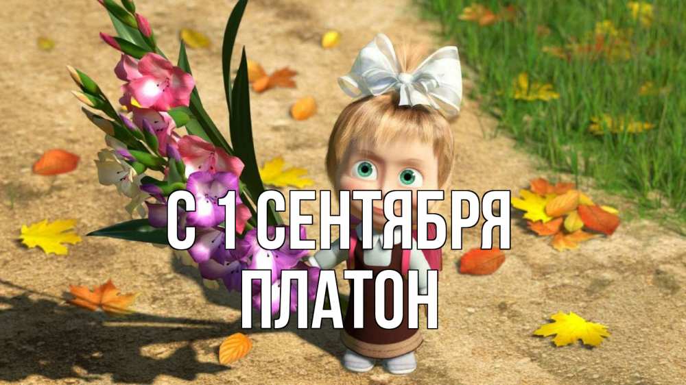 Открытка на каждый день с именем, Платон С 1 сентября 1 сентября Прикольная открытка с пожеланием онлайн скачать бесплатно 
