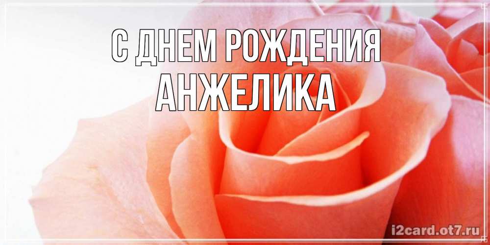 Открытка на каждый день с именем, АНЖЕЛИКА С днем рождения розы для поздравления с днем рождения Прикольная открытка с пожеланием онлайн скачать бесплатно 