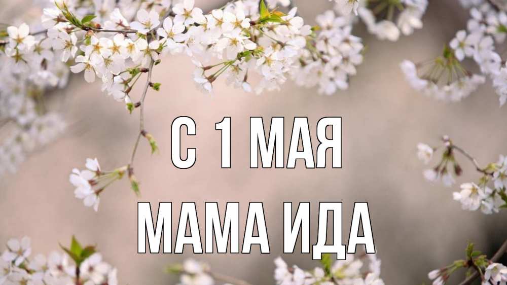 Открытка на каждый день с именем, Мама-Ида С 1 мая С 1 мая Прикольная открытка с пожеланием онлайн скачать бесплатно 