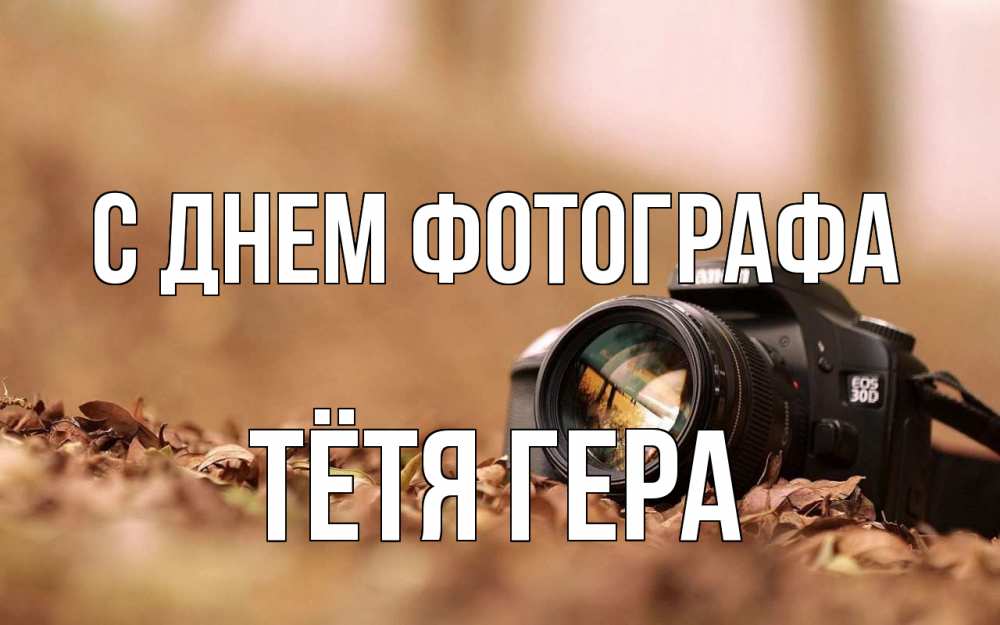 Открытка на каждый день с именем, Тётя-Гера С днем фотографа с днем фотографа Прикольная открытка с пожеланием онлайн скачать бесплатно 