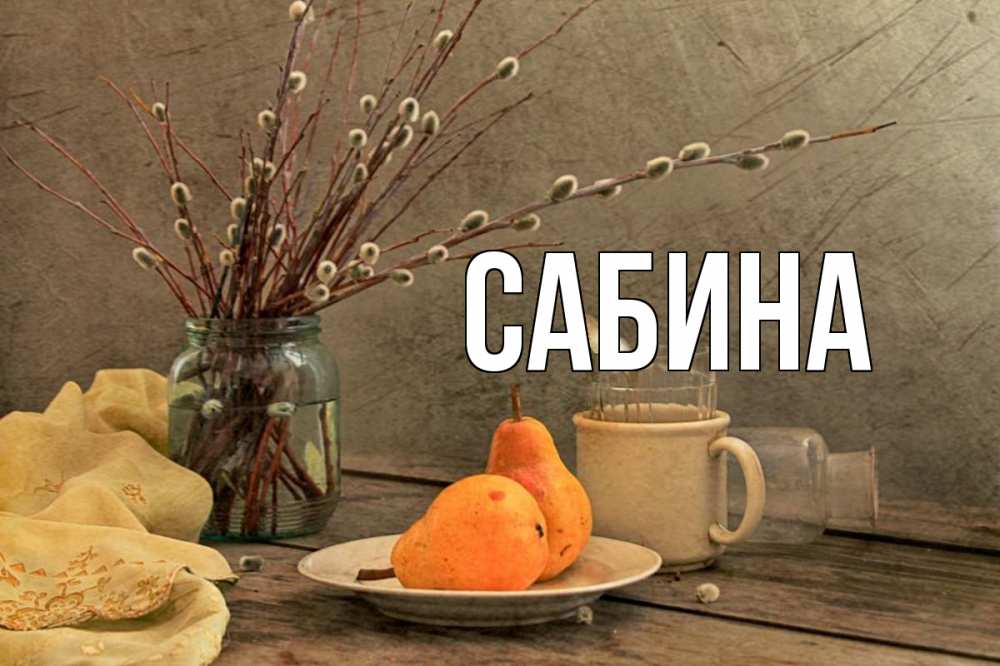 Открытка на каждый день с именем, Сабина Главная верба Прикольная открытка с пожеланием онлайн скачать бесплатно 