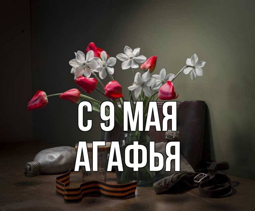 Открытка на каждый день с именем, Агафья С 9 мая 9 мая Прикольная открытка с пожеланием онлайн скачать бесплатно 