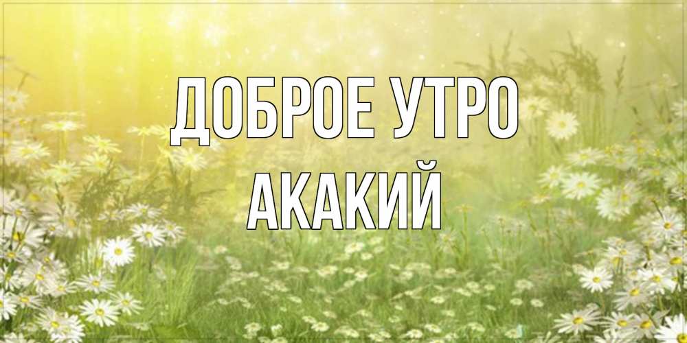 Открытка на каждый день с именем, Акакий Доброе утро доброе утро Прикольная открытка с пожеланием онлайн скачать бесплатно 