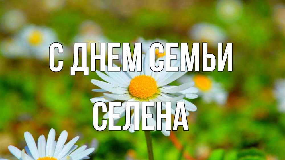 Открытка на каждый день с именем, Селена С днем семьи с днем семьи Прикольная открытка с пожеланием онлайн скачать бесплатно 