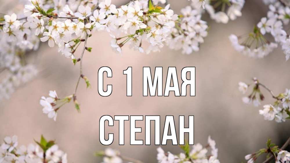 Открытка на каждый день с именем, Степан С 1 мая С 1 мая Прикольная открытка с пожеланием онлайн скачать бесплатно 