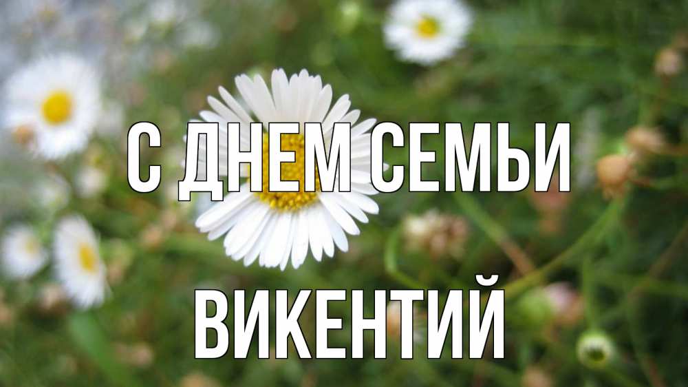 Открытка на каждый день с именем, Викентий С днем семьи с днем семьи Прикольная открытка с пожеланием онлайн скачать бесплатно 