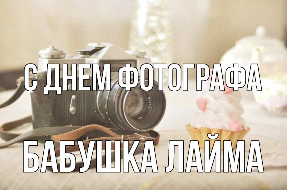 Открытка на каждый день с именем, Бабушка-Лайма С днем фотографа с днем фотографа Прикольная открытка с пожеланием онлайн скачать бесплатно 
