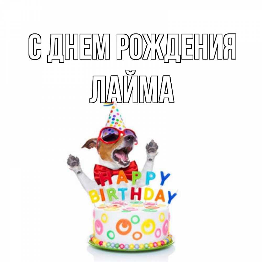 Открытка на каждый день с именем, Лайма С днем рождения тортик Прикольная открытка с пожеланием онлайн скачать бесплатно 
