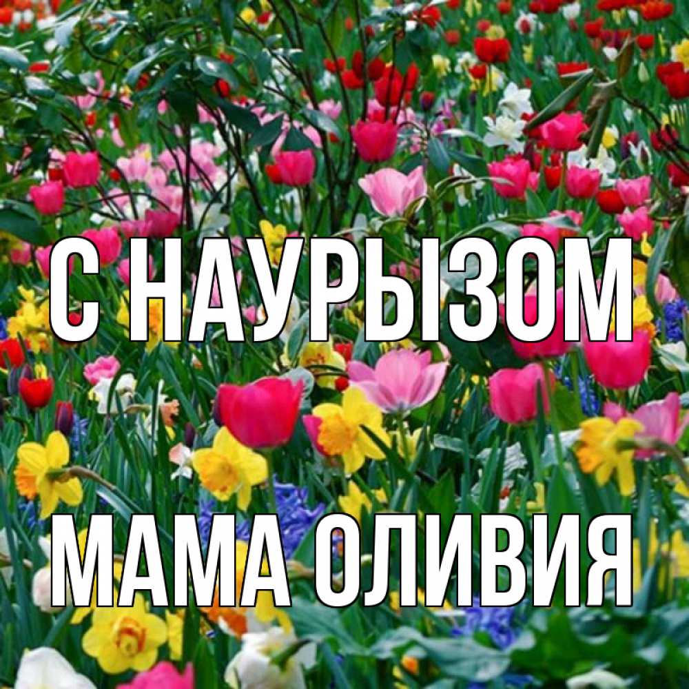 Открытка на каждый день с именем, Мама-Оливия С наурызом с наурызом праздником весны поздравления для женщины Прикольная открытка с пожеланием онлайн скачать бесплатно 