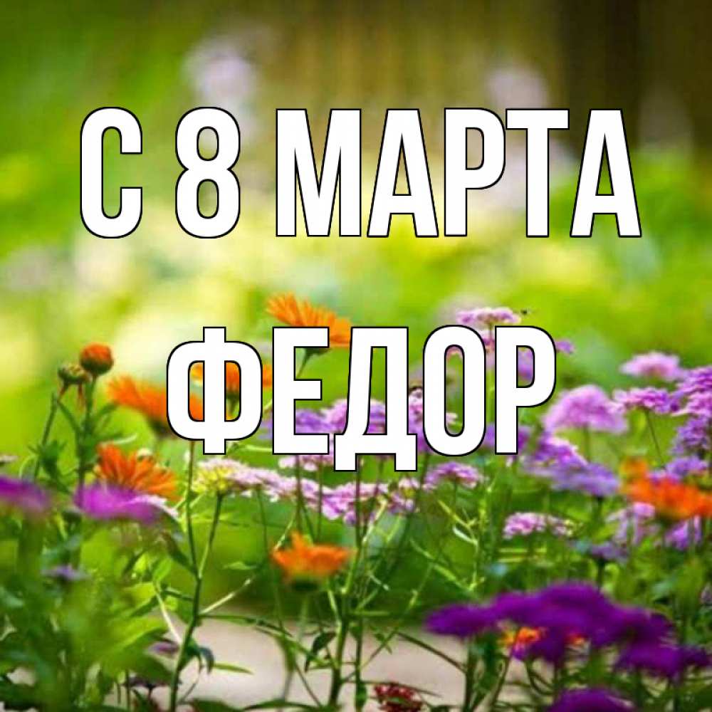 Картинка С 8 МАРТА, Федор