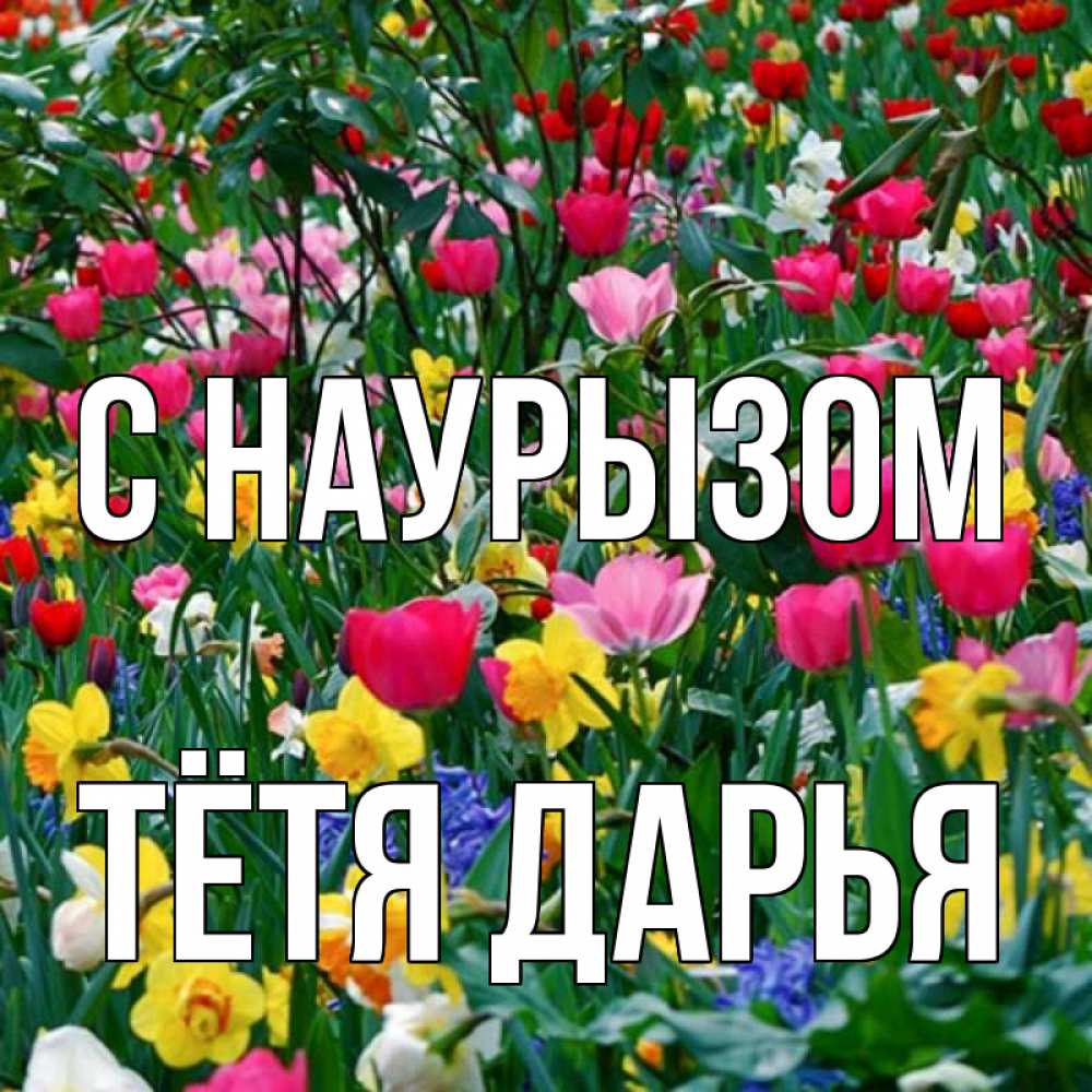 Открытка на каждый день с именем, Тётя-Дарья С наурызом с наурызом праздником весны поздравления для женщины Прикольная открытка с пожеланием онлайн скачать бесплатно 