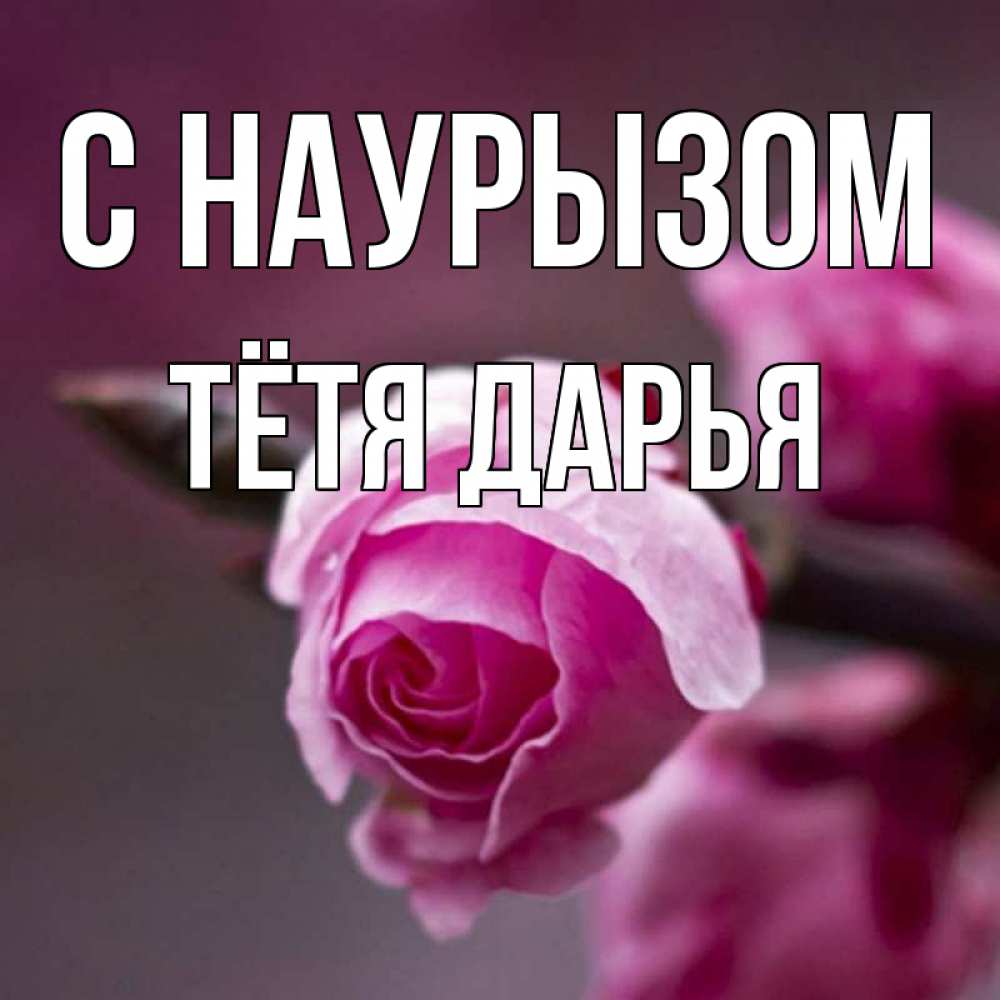 Открытка на каждый день с именем, Тётя-Дарья С наурызом весна Прикольная открытка с пожеланием онлайн скачать бесплатно 