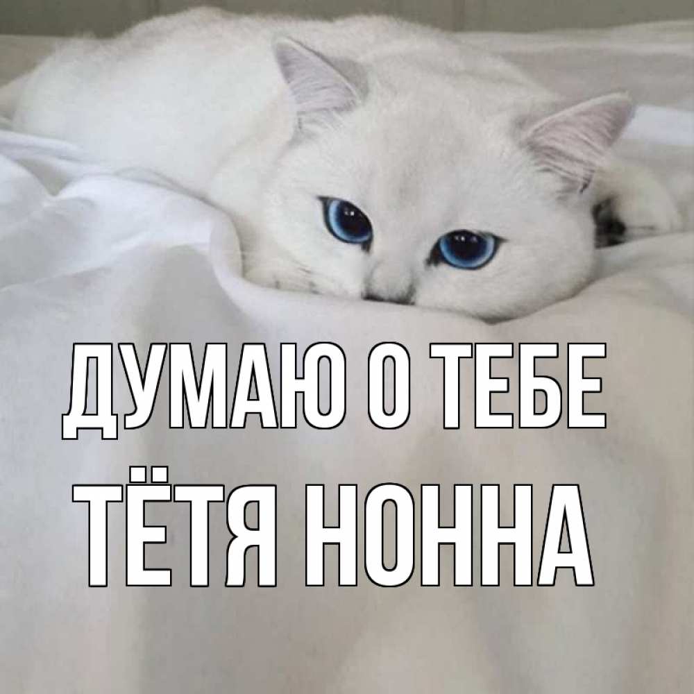 Открытка на каждый день с именем, Тётя-Нонна Думаю о тебе я очень по тебе скучаю и тоскую Прикольная открытка с пожеланием онлайн скачать бесплатно 