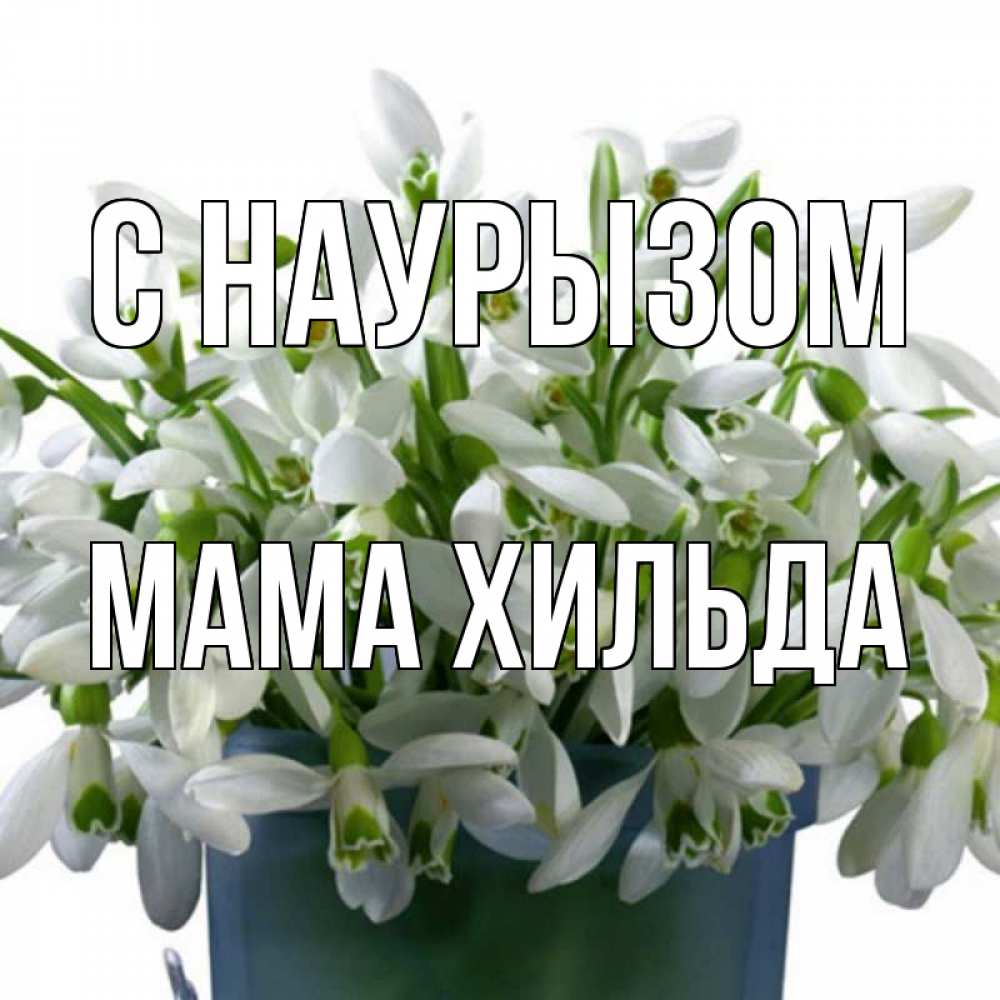 Открытка на каждый день с именем, Мама-Хильда С наурызом цветы к наурызу новый год в Казахстане Прикольная открытка с пожеланием онлайн скачать бесплатно 