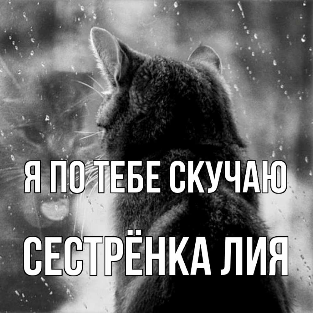 Открытка на каждый день с именем, Сестрёнка-Лия Я по тебе скучаю скорее ко мне приходи 1 Прикольная открытка с пожеланием онлайн скачать бесплатно 