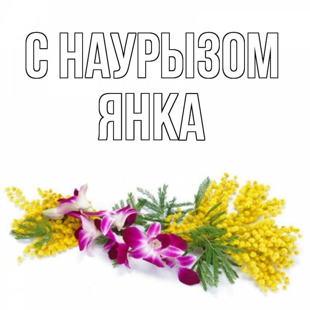 Открытка на каждый день с именем, Янка С наурызом открытка на международный женский день с цветами  1 Прикольная открытка с пожеланием онлайн скачать бесплатно 