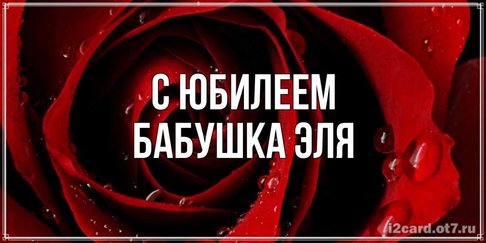 Открытка на каждый день с именем, Бабушка-Эля С юбилеем крупная бордовая роза Прикольная открытка с пожеланием онлайн скачать бесплатно 