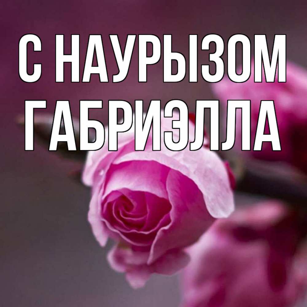 Открытка на каждый день с именем, Габриэлла С наурызом весна Прикольная открытка с пожеланием онлайн скачать бесплатно 