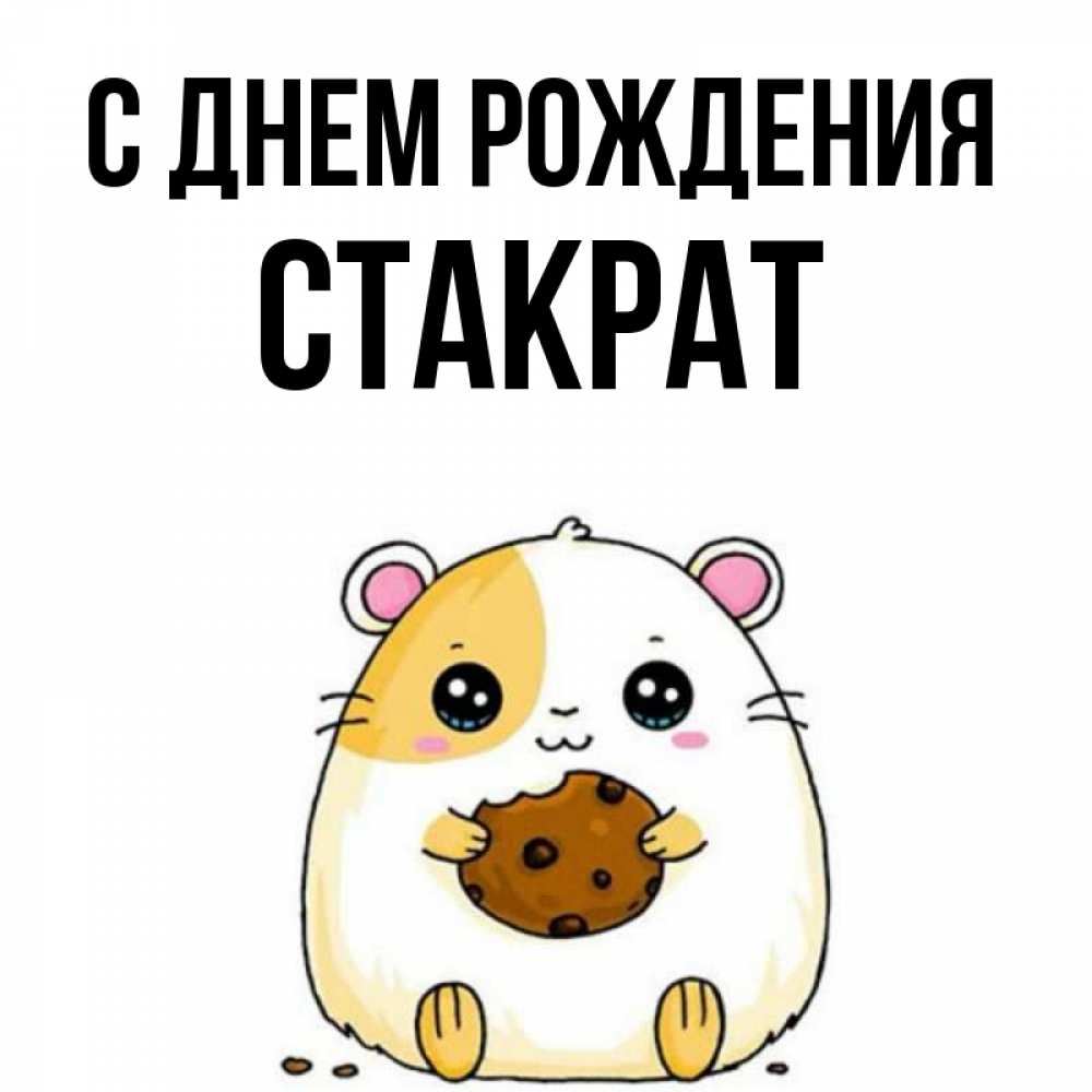 Открытка на каждый день с именем, Стакрат С днем рождения с днюхой Прикольная открытка с пожеланием онлайн скачать бесплатно 