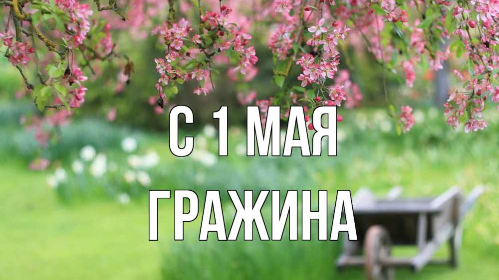 Открытка на каждый день с именем, Гражина С 1 мая С 1 мая Прикольная открытка с пожеланием онлайн скачать бесплатно 