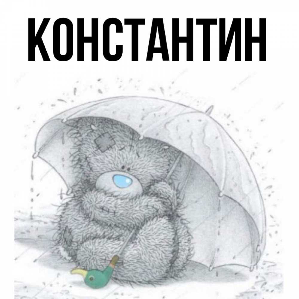 Открытка на каждый день с именем, Константин Главная спасите мишку Тедди Прикольная открытка с пожеланием онлайн скачать бесплатно 