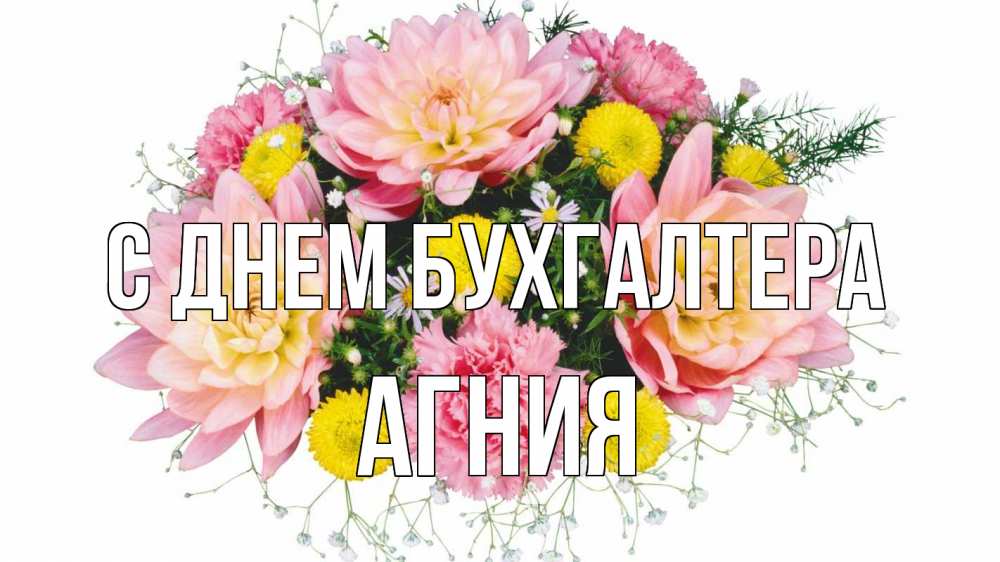 Открытка на каждый день с именем, Агния С днем бухгалтера с днем бухгалтера Прикольная открытка с пожеланием онлайн скачать бесплатно 