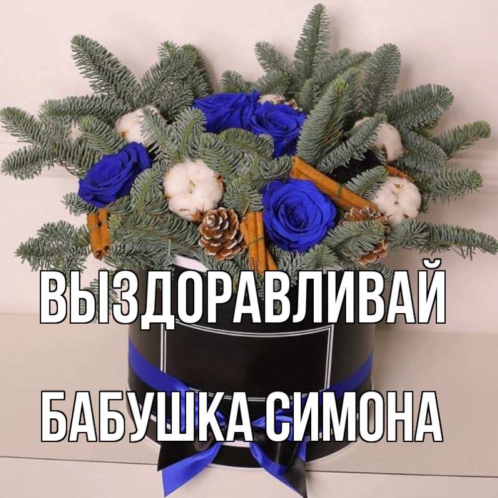 Открытка на каждый день с именем, Бабушка-Симона Выздоравливай короче кто то загрузил эти шишки Прикольная открытка с пожеланием онлайн скачать бесплатно 