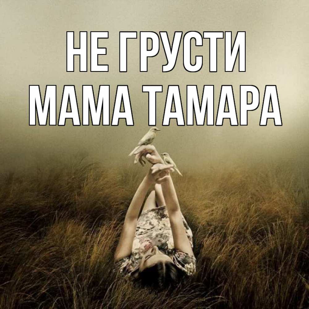 Открытка на каждый день с именем, Мама-Тамара Не грусти поле и туман Прикольная открытка с пожеланием онлайн скачать бесплатно 