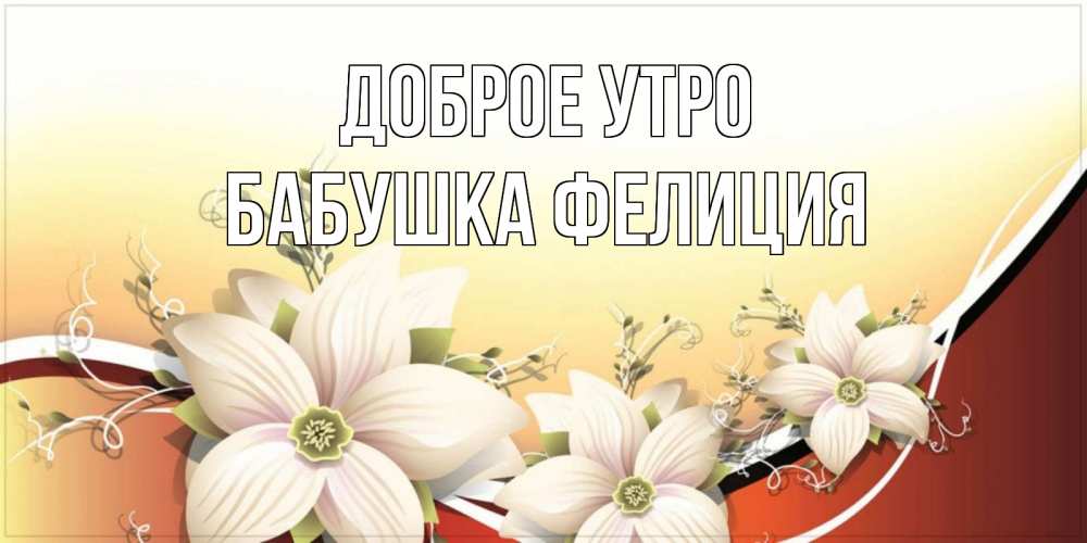 Открытка на каждый день с именем, Бабушка-Фелиция Доброе утро пожелания доброго утра Прикольная открытка с пожеланием онлайн скачать бесплатно 