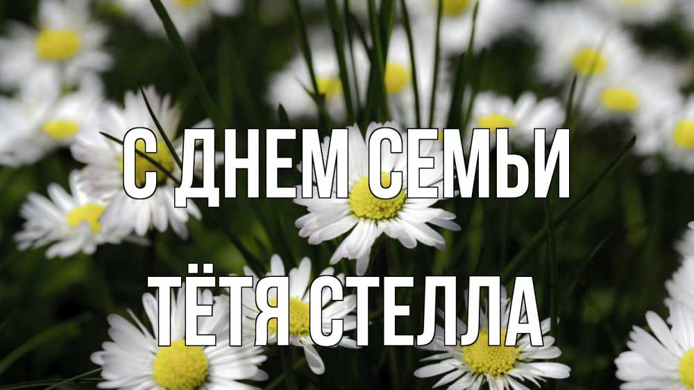 Открытка на каждый день с именем, Тётя-Стелла С днем семьи с днем семьи  2 Прикольная открытка с пожеланием онлайн скачать бесплатно 