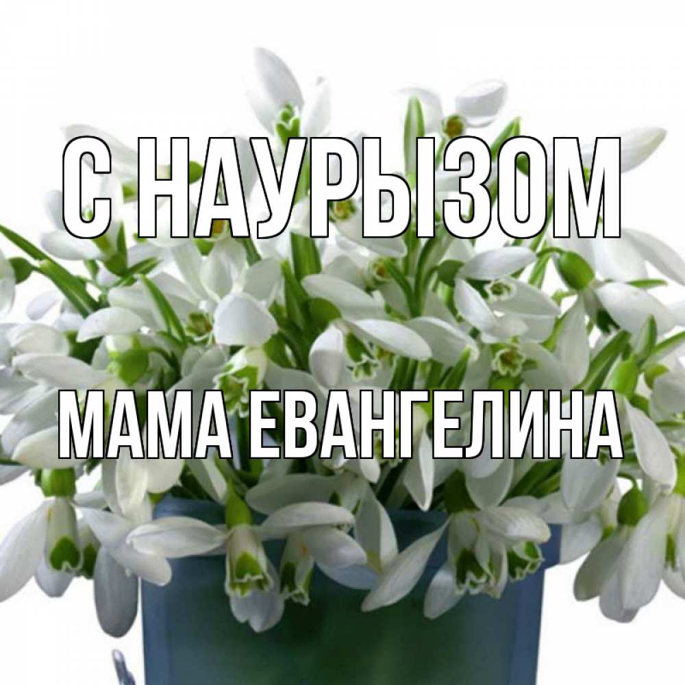 Открытка на каждый день с именем, Мама-Евангелина С наурызом цветы к наурызу новый год в Казахстане Прикольная открытка с пожеланием онлайн скачать бесплатно 