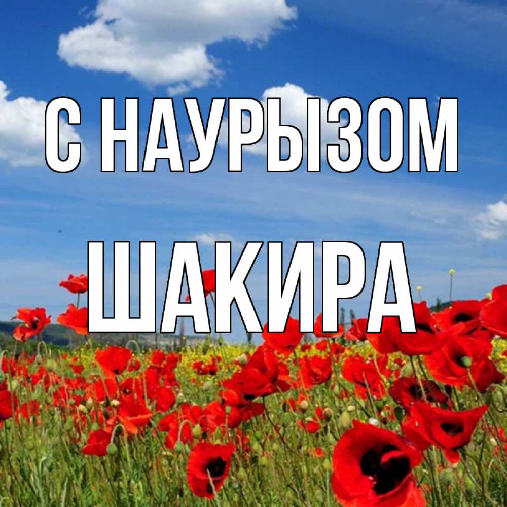 Открытка на каждый день с именем, Шакира С наурызом праздник весны наурыз очень красивая картинка Прикольная открытка с пожеланием онлайн скачать бесплатно 