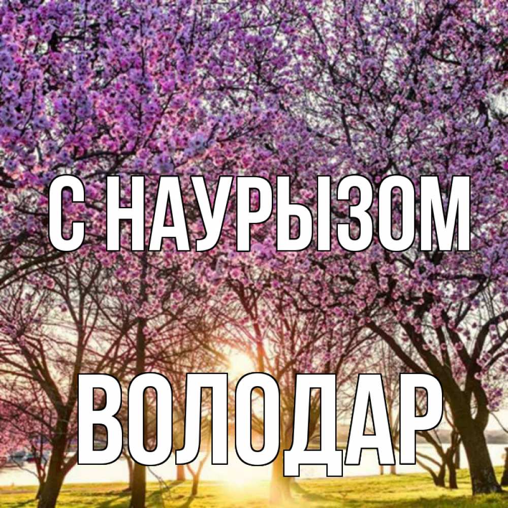 Открытка на каждый день с именем, Володар С наурызом праздник весны наурыз Прикольная открытка с пожеланием онлайн скачать бесплатно 