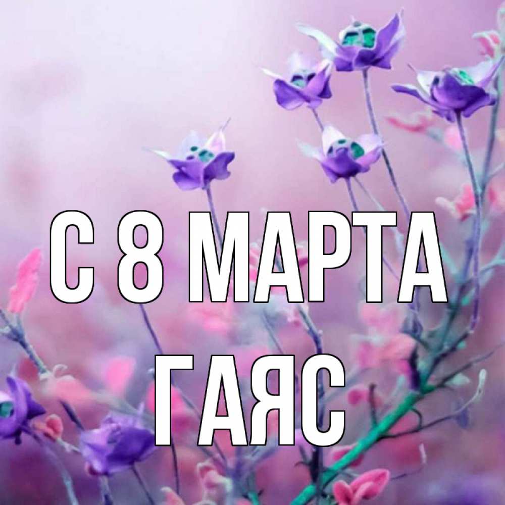 Открытка на каждый день с именем, Гаяс С 8 марта международный женский день 2 Прикольная открытка с пожеланием онлайн скачать бесплатно 