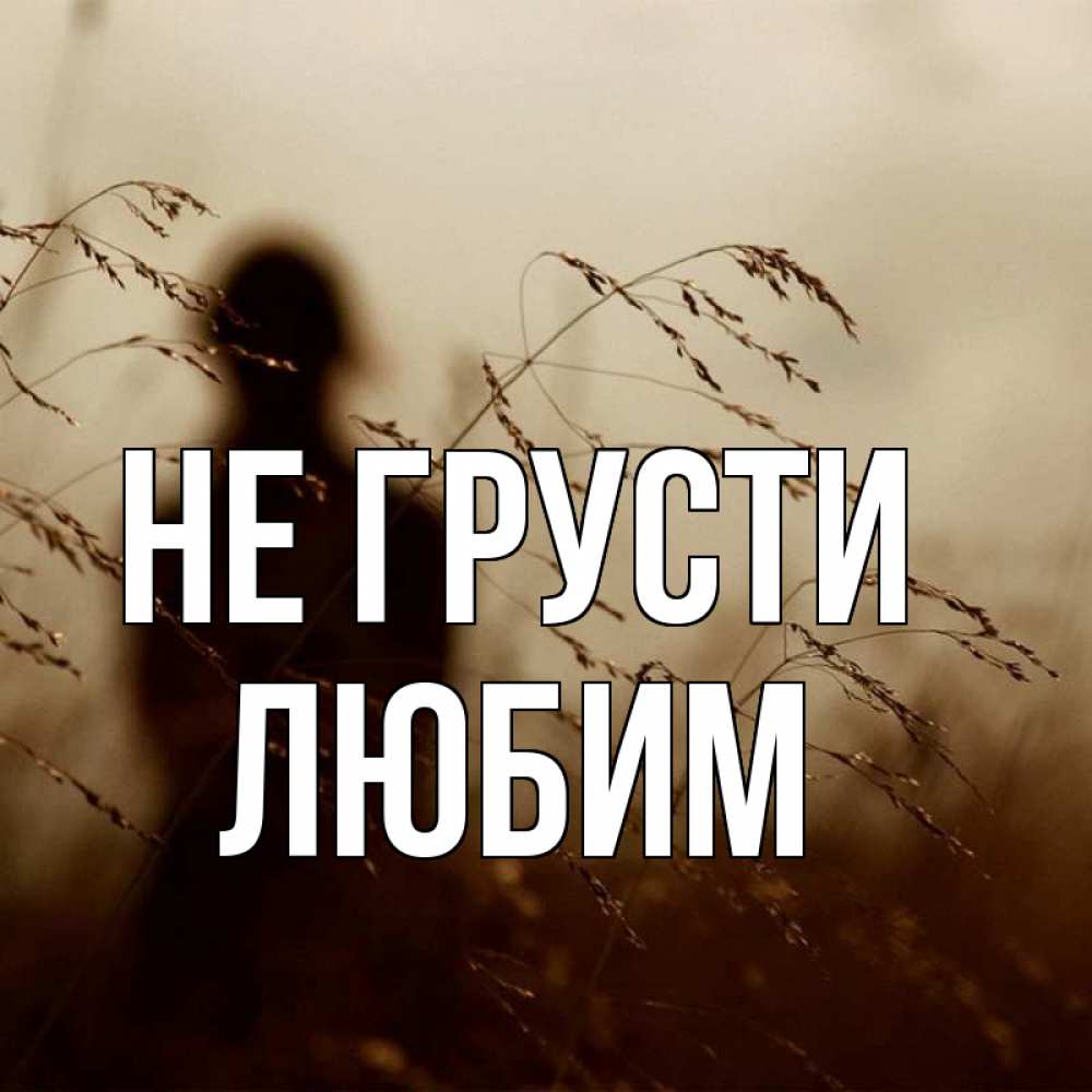 Открытка на каждый день с именем, Любим Не грусти грусть Прикольная открытка с пожеланием онлайн скачать бесплатно 