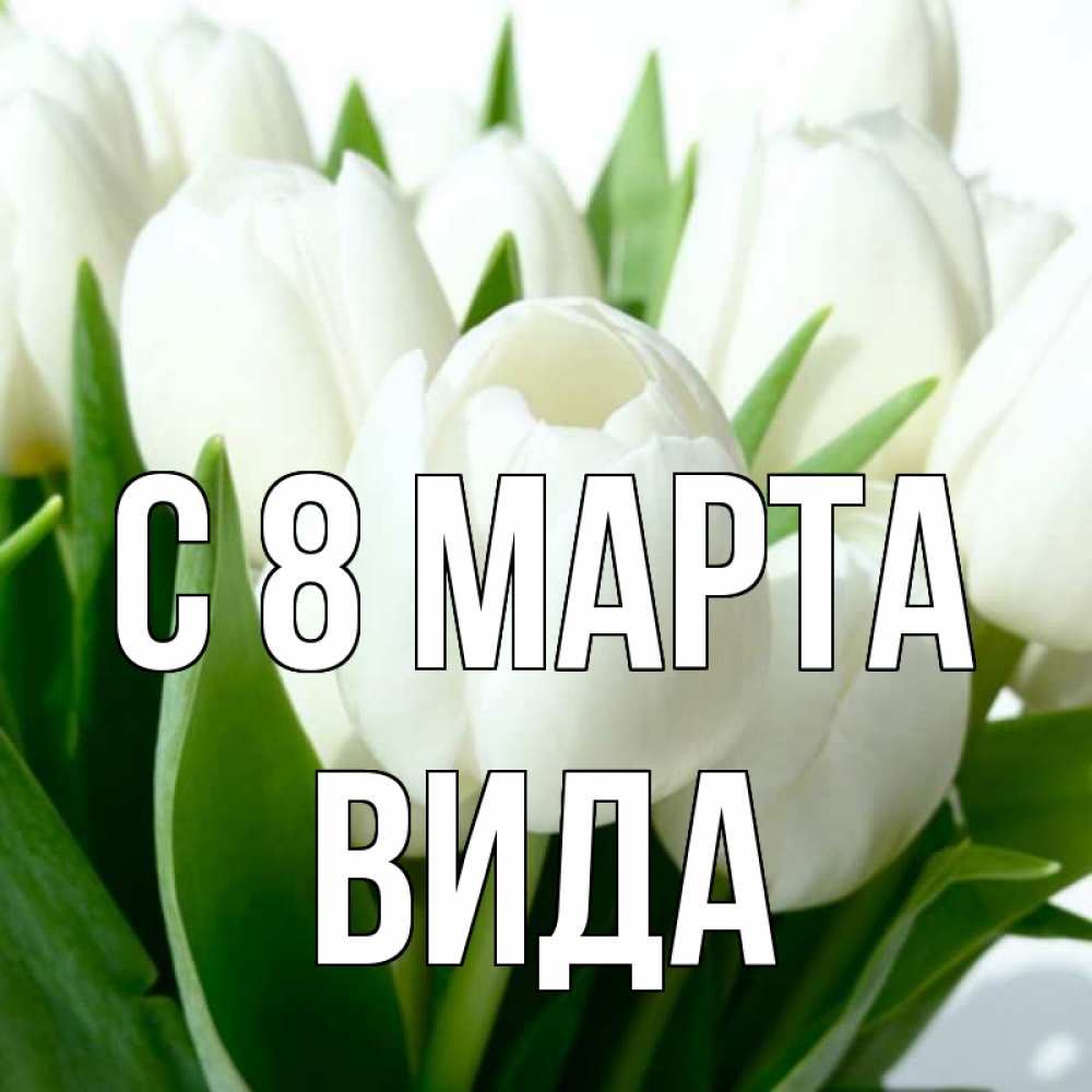 Открытка на каждый день с именем, Вида С 8 МАРТА цветы Прикольная открытка с пожеланием онлайн скачать бесплатно 