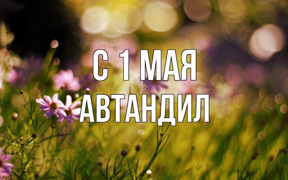 Открытка на каждый день с именем, Автандил С 1 мая С 1 мая Прикольная открытка с пожеланием онлайн скачать бесплатно 