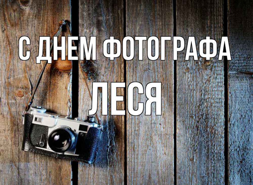 Открытка на каждый день с именем, Леся С днем фотографа с днем фотографа Прикольная открытка с пожеланием онлайн скачать бесплатно 