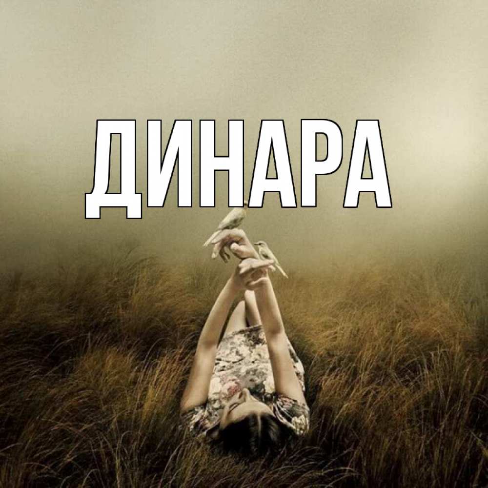 Открытка на каждый день с именем, Динара Главная девушка с голубями Прикольная открытка с пожеланием онлайн скачать бесплатно 
