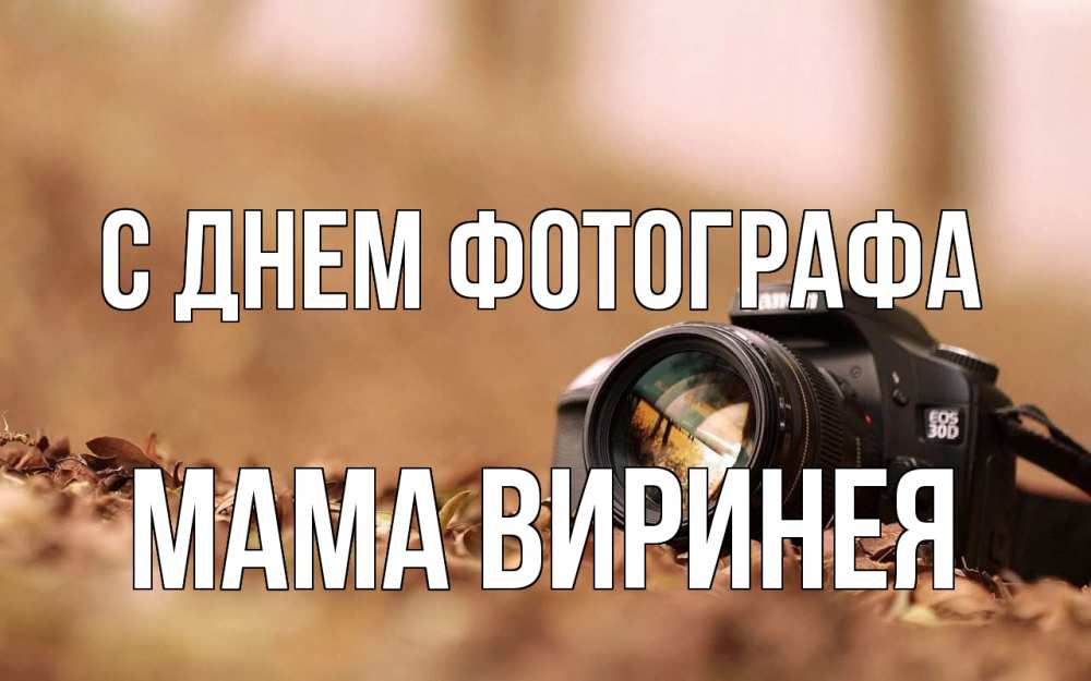 Открытка на каждый день с именем, Мама-Виринея С днем фотографа с днем фотографа Прикольная открытка с пожеланием онлайн скачать бесплатно 
