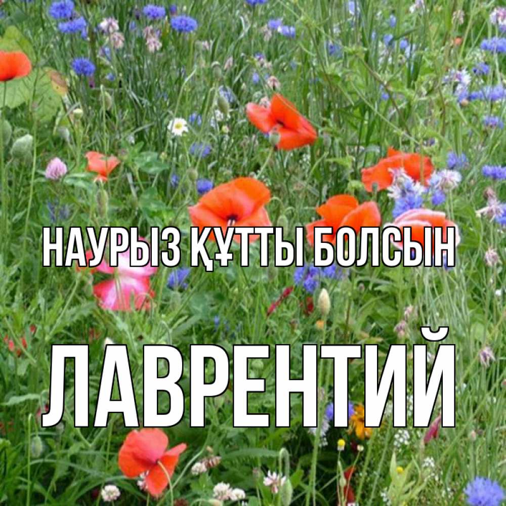 Открытка на каждый день с именем, Лаврентий Наурыз құтты болсын наурыз  4 Прикольная открытка с пожеланием онлайн скачать бесплатно 