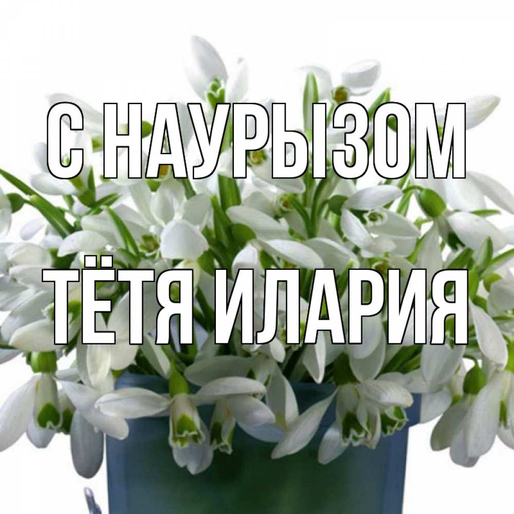 Открытка на каждый день с именем, Тётя-Илария С наурызом цветы к наурызу новый год в Казахстане Прикольная открытка с пожеланием онлайн скачать бесплатно 