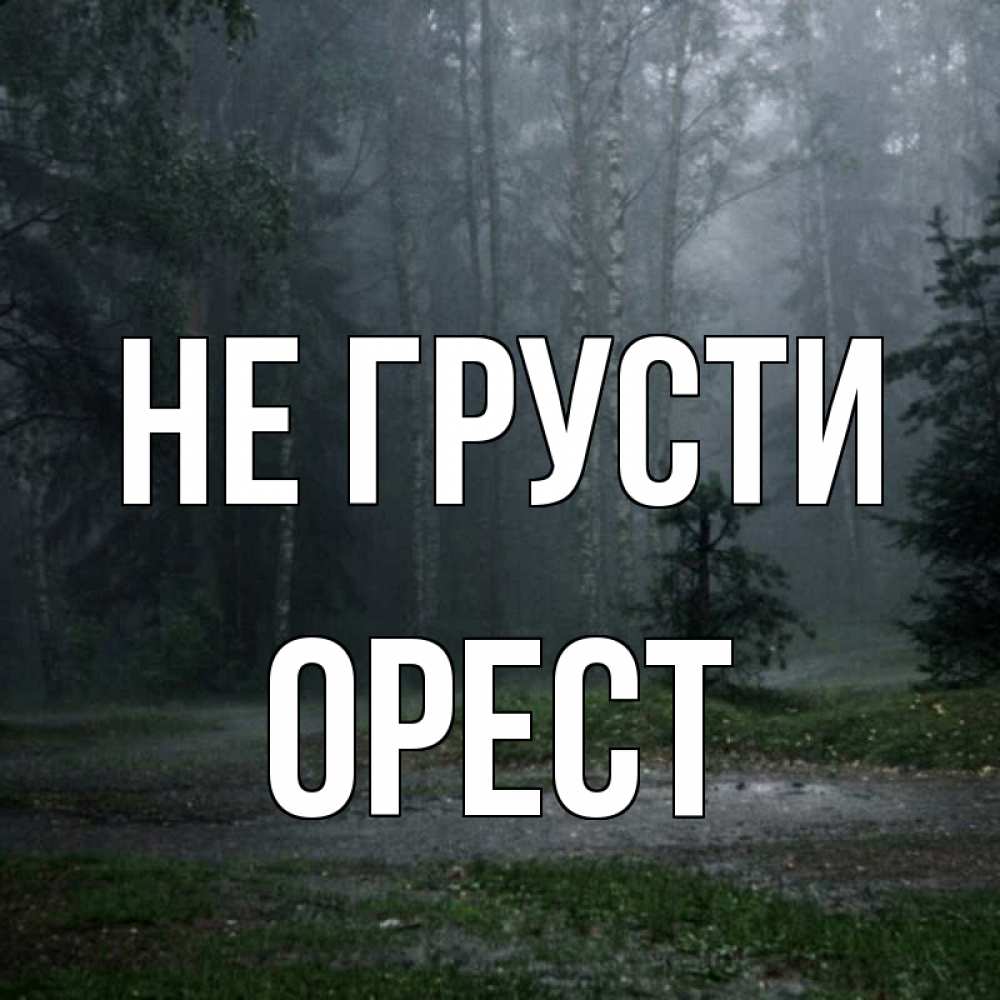 Открытка на каждый день с именем, Орест Не грусти осень Прикольная открытка с пожеланием онлайн скачать бесплатно 
